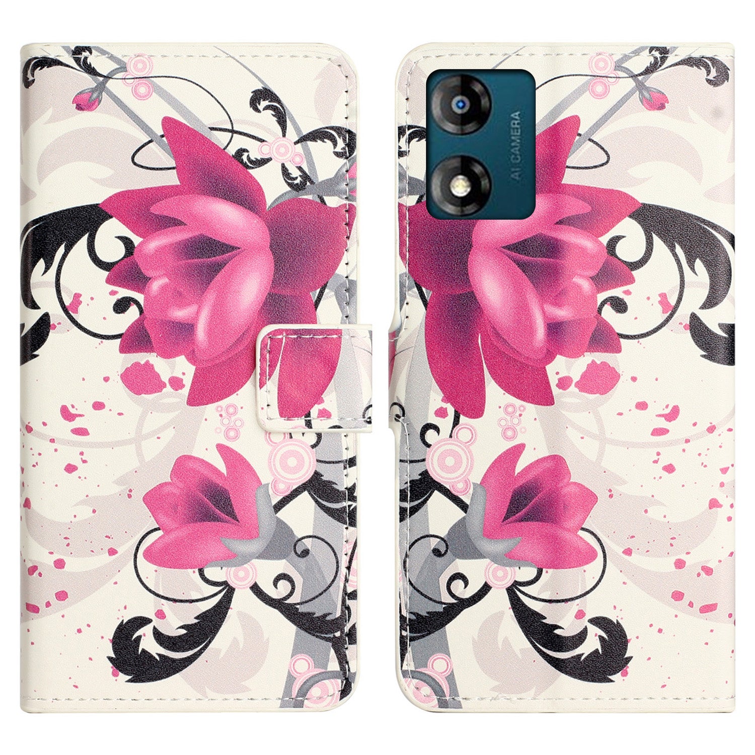 Leather Stand Phone Case For Motorola Moto E13 4G Pattern Printing Magnetic Wallet Cover Leather Stand Phone Case For Motorola Moto E13 4G Pattern Printing Magnetic Wallet Cover